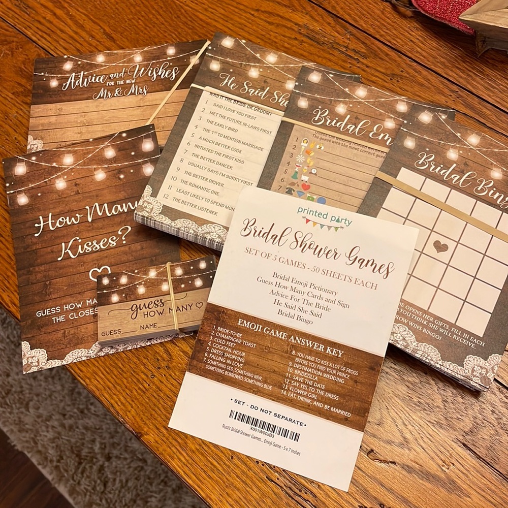 Bridal shower games